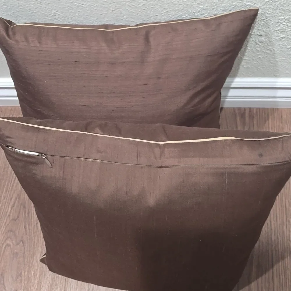 Pottery Barn Rich Brown Accent Pillows